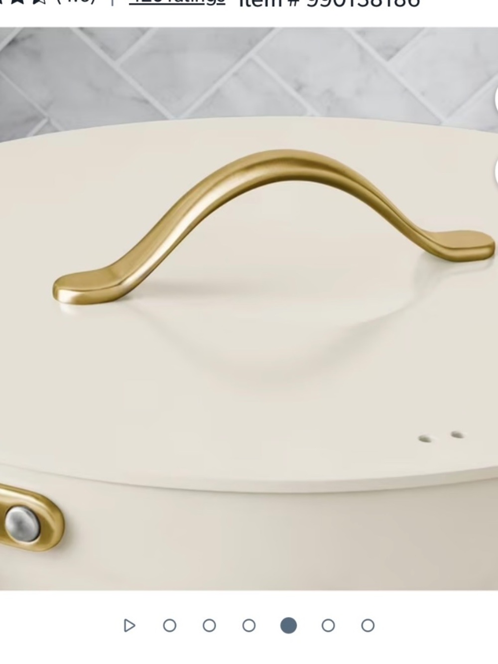 Member's Mark 5.5qt Modern Ceramic Jumbo Cooker - Cream - Picture 3 of 5